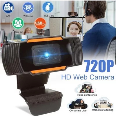 HD Webcam 720P USB Camera Rotatable Video Recording Web Camera With Microphone For PC Computer